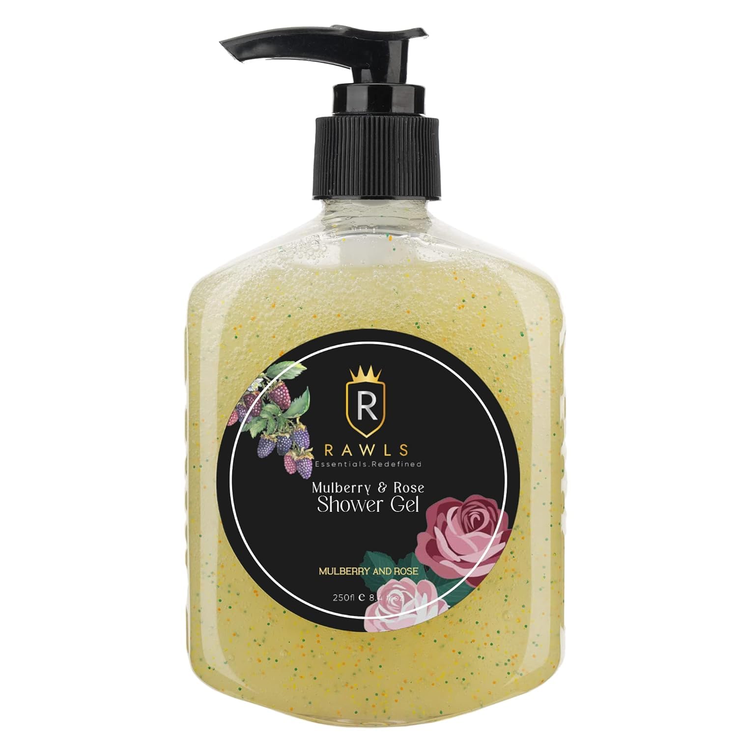Mulberry & Rose Shower Gel - Nourishing Body Wash for Dry Skin - 250ml for Soft, Smooth Skin at Home & Spa