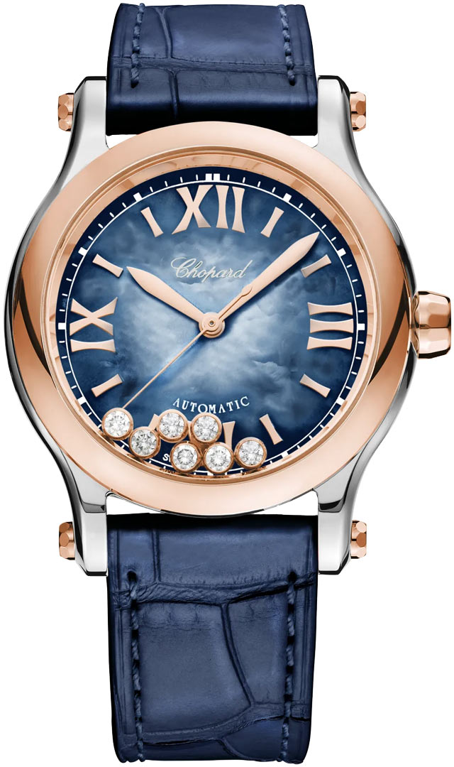 Chopard Happy Sport Ladies Watch - 18kt Rose Gold & Stainless Steel Luxury Timepiece for Women | Perfect for Business, Evening Events & Special Occasions
