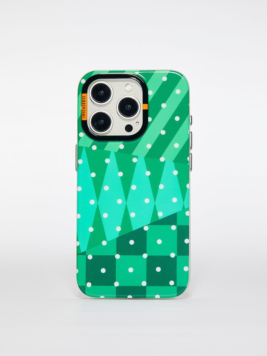 Snow Shadows Winter Street Case Green - Durable Phone Cover for iPhone & Samsung - Perfect for Cold Weather & Outdoor Adventures