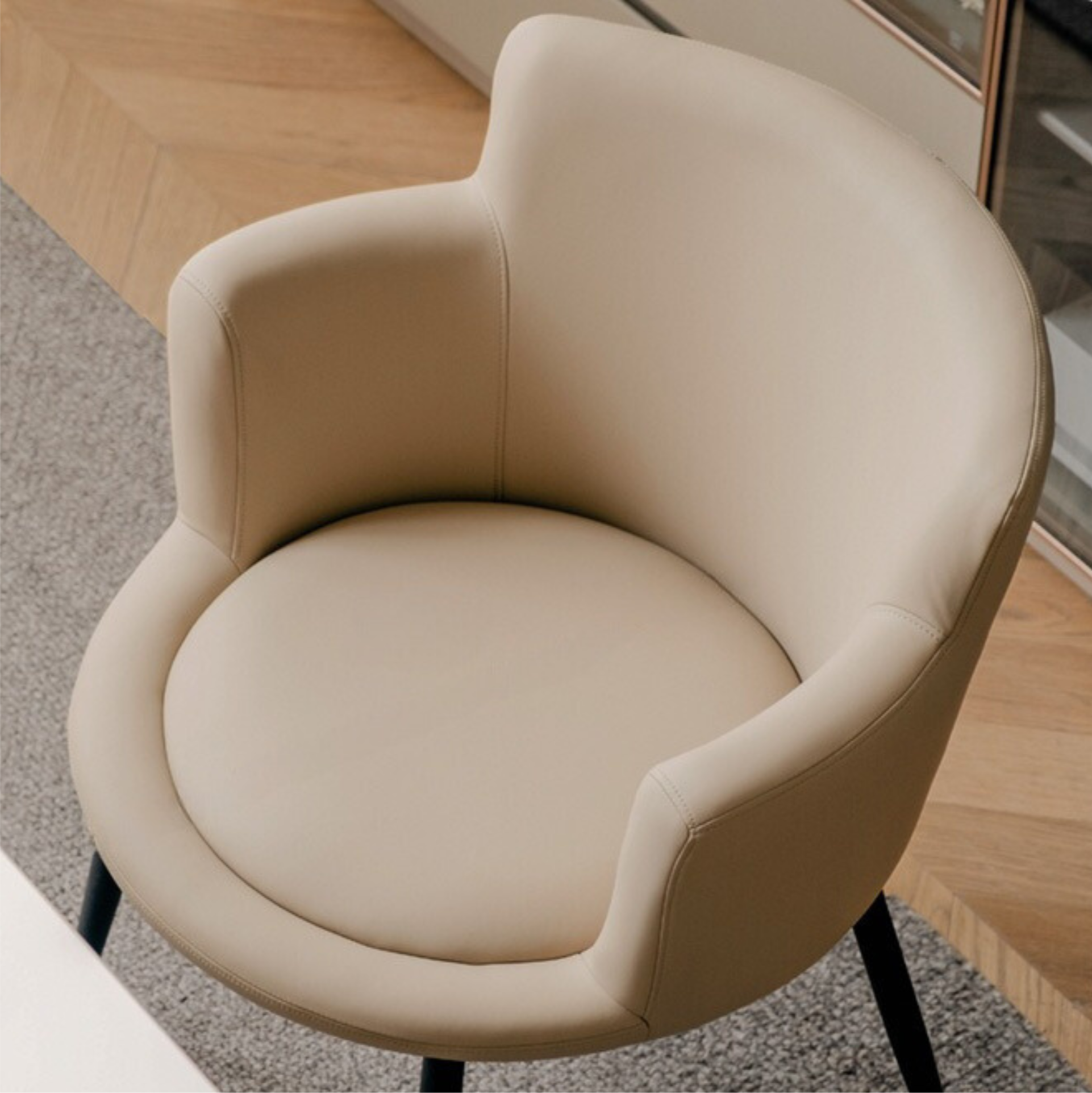 Premium Italian Organic Leather Computer Chair - Soft, Comfortable & Luxurious for Home Office, Gaming & Workspace