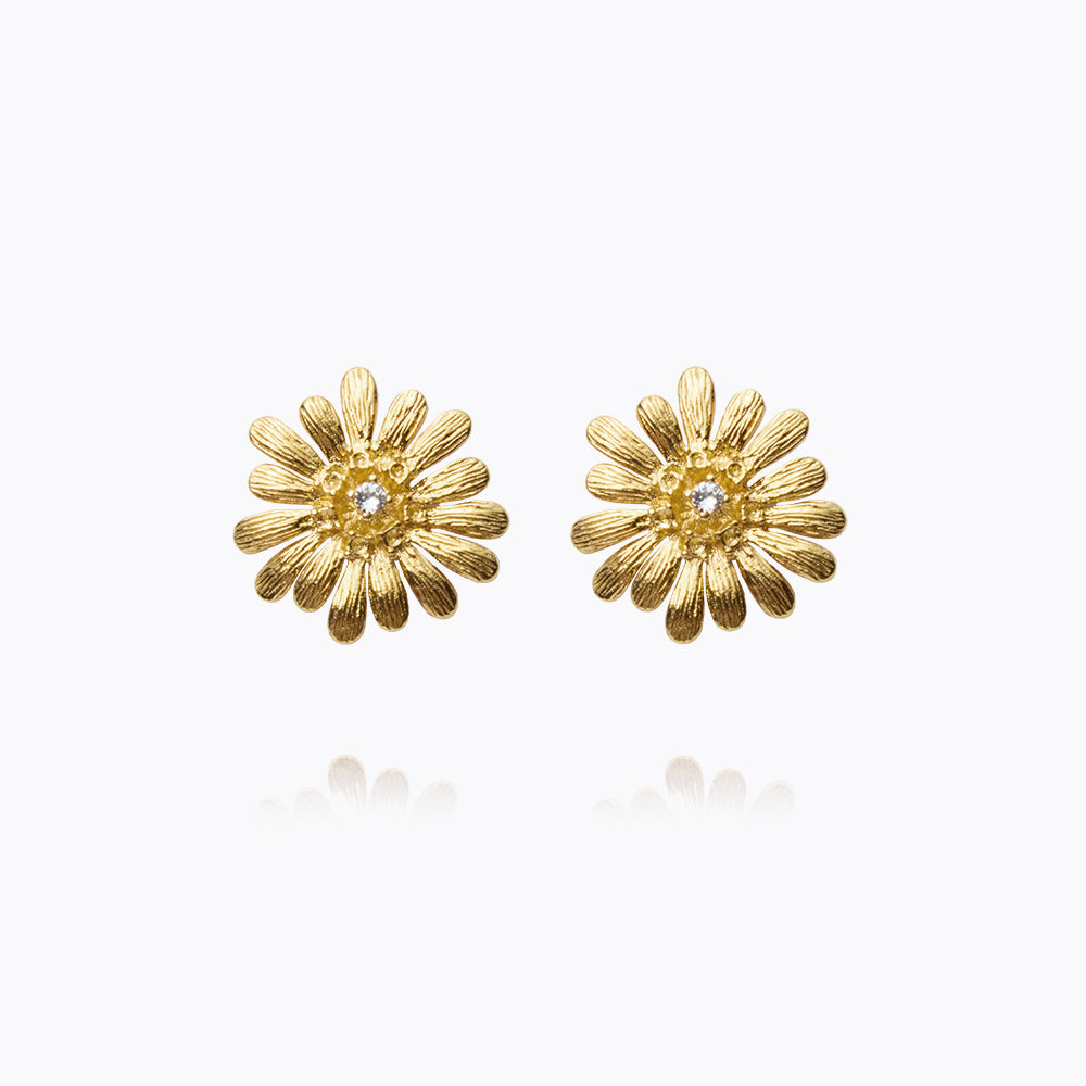 Elegant Crystal Daisy Earrings for Women - Dainty Floral Jewelry Gift for Her - Perfect for Weddings, Parties & Everyday Wear