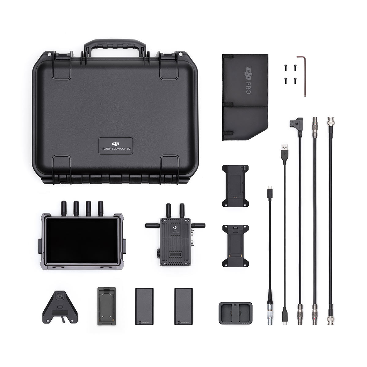DJI Transmission Combo with High Bright Monitor - Wireless Video Transmission System for Professional Filmmaking - Perfect for Live Streaming, Film Production & Drone Videography