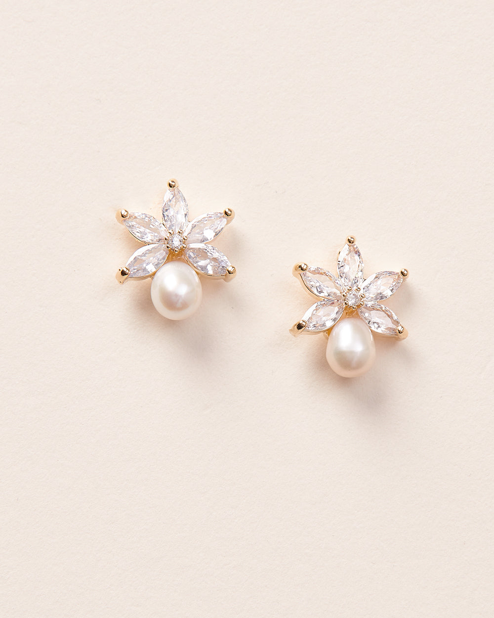 Naomi Freshwater Pearl Stud Earrings for Women - 6mm AAA Quality Round Pearl Earrings with Sterling Silver Posts - Perfect for Weddings, Parties & Everyday Elegance