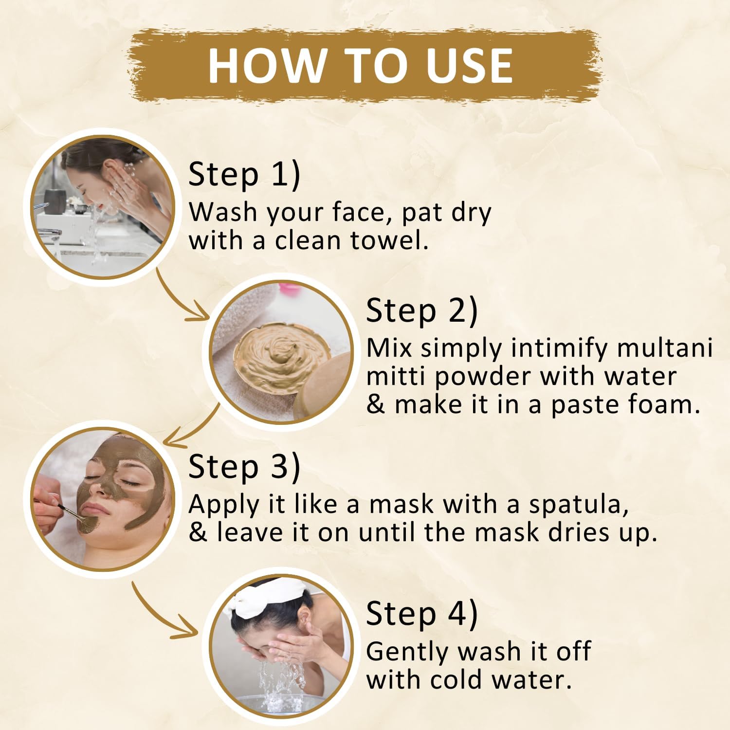 Inti.mify Pure Natural Multani Mitti Powder - Clay Face Mask for Pores, Blackheads & Acne | Hair Care Treatment | 150g | Deep Cleansing & Detoxifying for Glowing Skin | Perfect for Spa Days & At-Home Skincare Routines