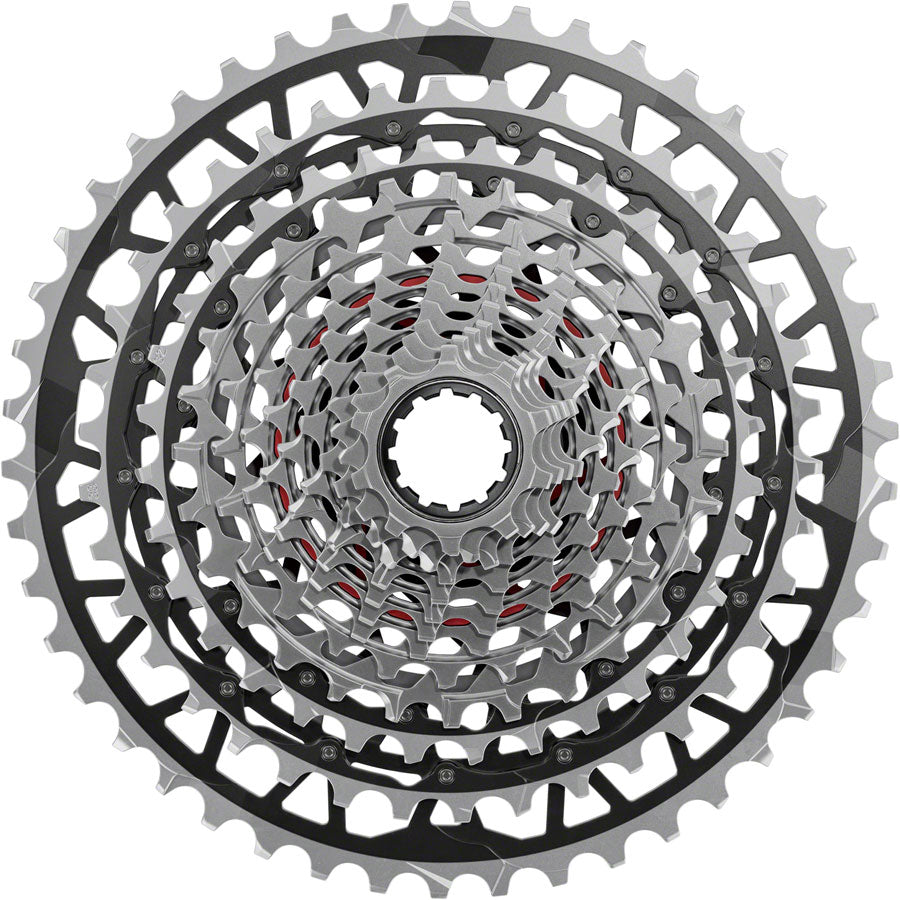 SRAM RED XPLR XG 1391 Cassette - 13 Speed, 10-46T, XDR Driver Compatible, Black/Silver (E1) - Perfect for Gravel & Road Bikes, High-Performance Cycling