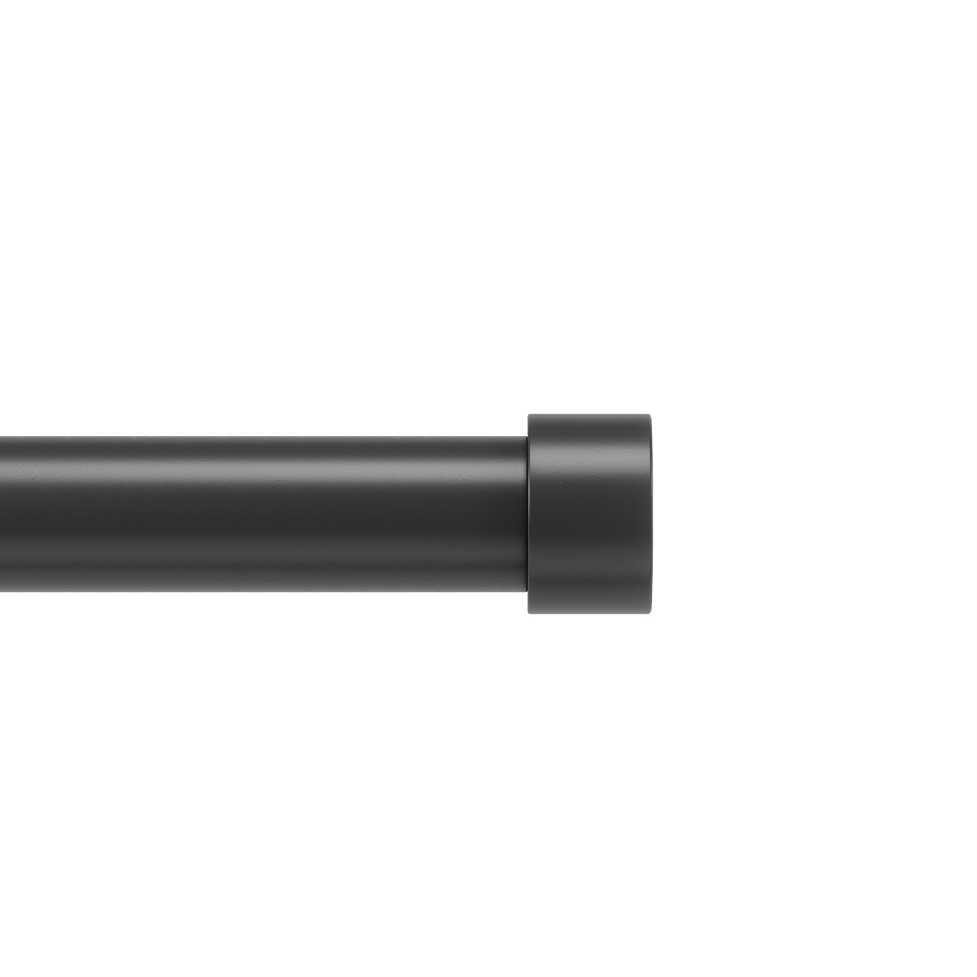 Premium Cappa Curtain Rod - Adjustable Heavy Duty Drapery Rod for Windows, Black Finish - Perfect for Living Room, Bedroom & Home Decor