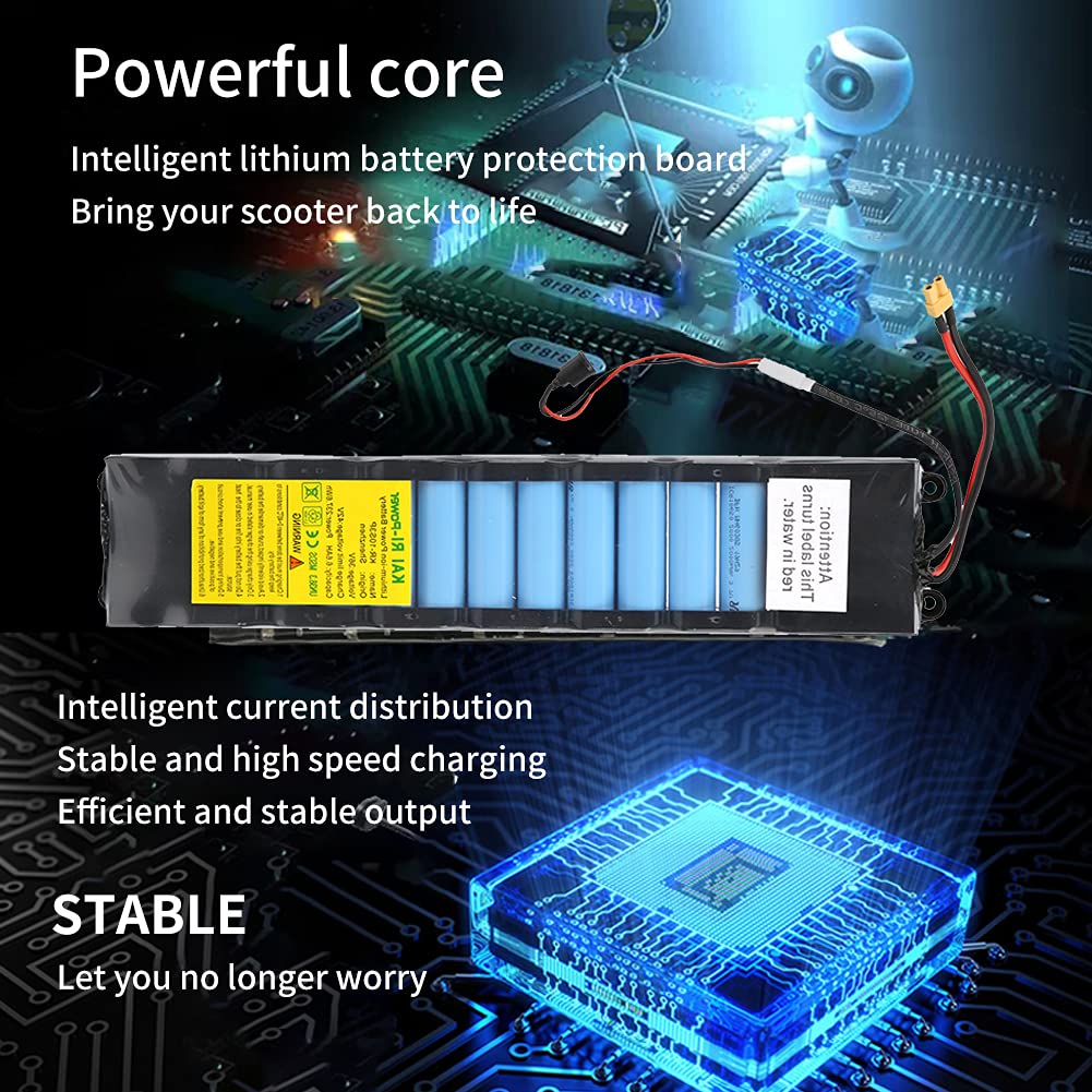 VGEBY 36V 6600mAh Rechargeable Battery for Xiaomi M365 Electric Scooter - High Capacity Replacement Battery Pack for M365/Swagger 5 - Perfect for Commuting, Campus Travel & Urban Mobility