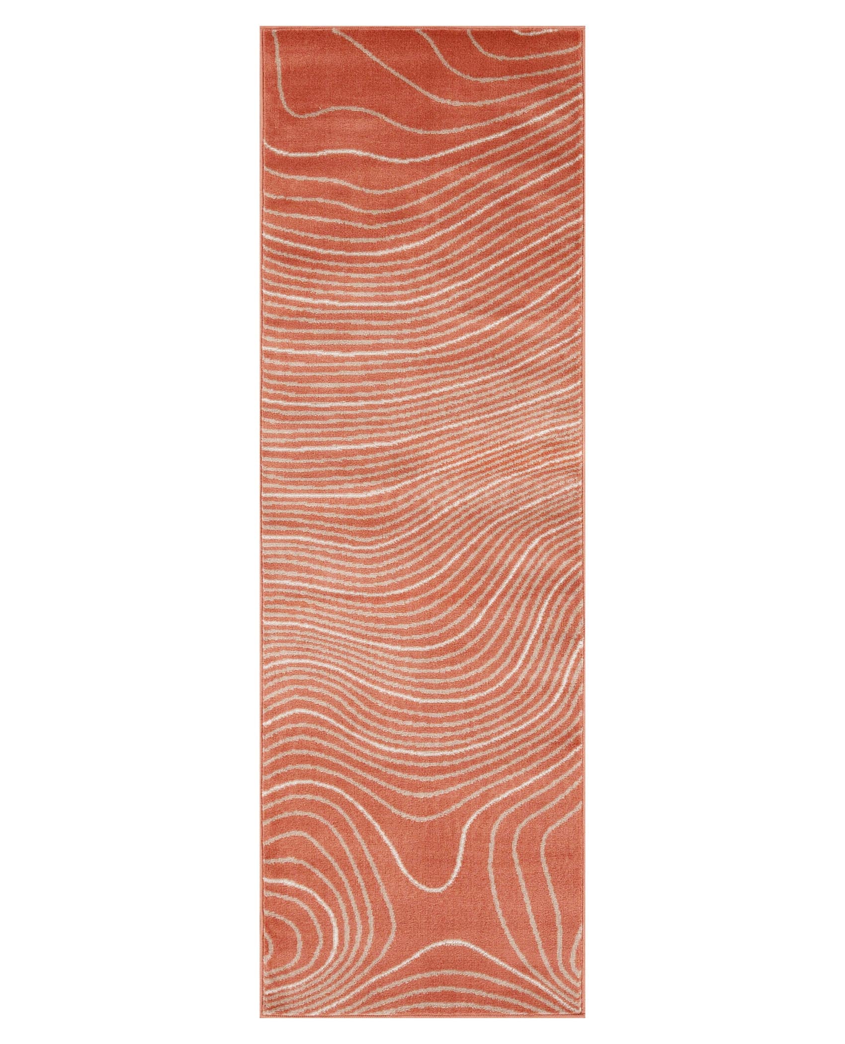 Veer Modern Abstract Wood Grain Indoor Area Rug or Runner - Non-Slip Soft Living Room Carpet for Home Decor, Bedroom, Office - Perfect for Boho, Farmhouse & Contemporary Styles