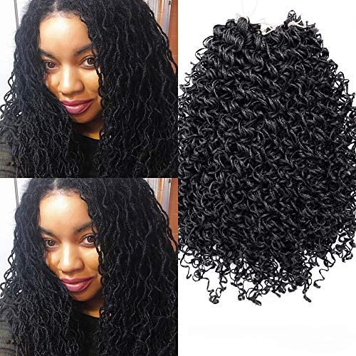 55 Inch Wavy Small Box Braids Crochet Hair Extensions - 28 Strands/Pack, Long Synthetic Curly ZiZi Braids for Women, Black Color (1#) - Perfect for Protective Styling, Everyday Wear, and Special Occasions