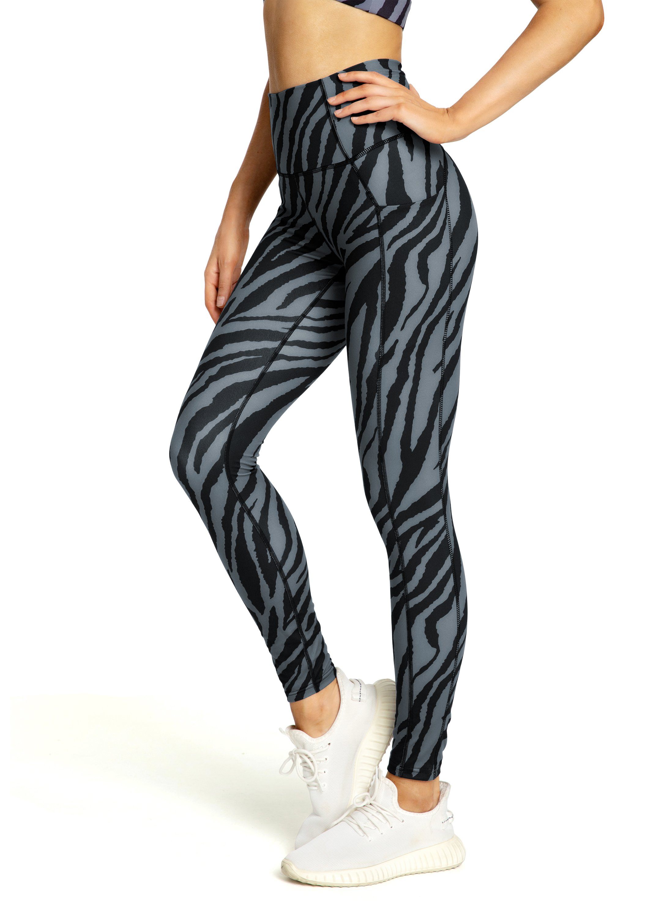Comfortable Invisible Pocket Yoga Leggings for Women - High Waist Stretchy Workout Pants for Running, Gym & Lounge