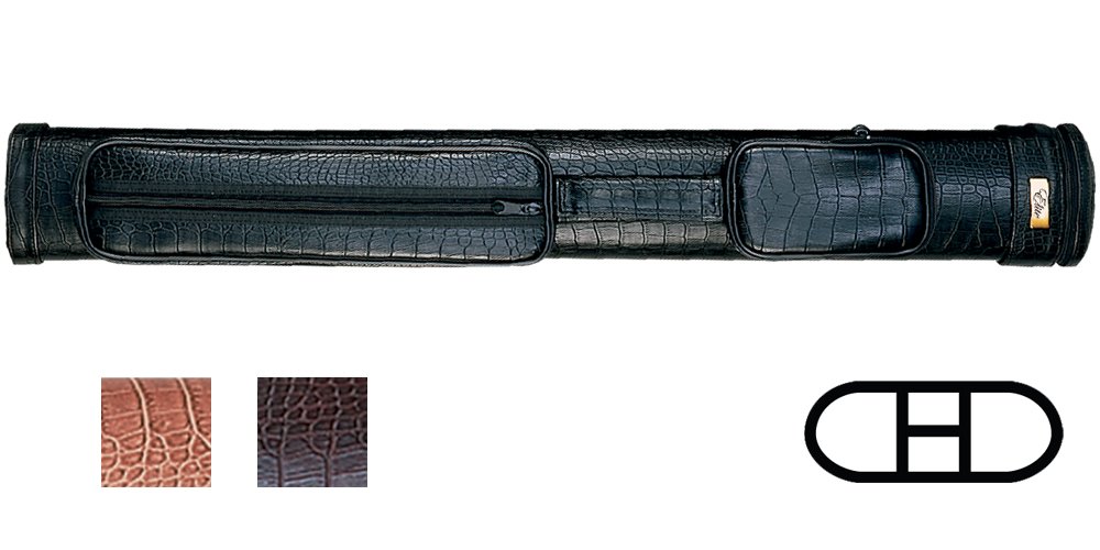 ELITE 2 Butts & 2 Shafts Textured Vinyl Pool Cue Case - Durable Billiard Accessory for Professional Players & Home Game Rooms | Perfect for Pool Tournaments, Bar Games & Cue Storage