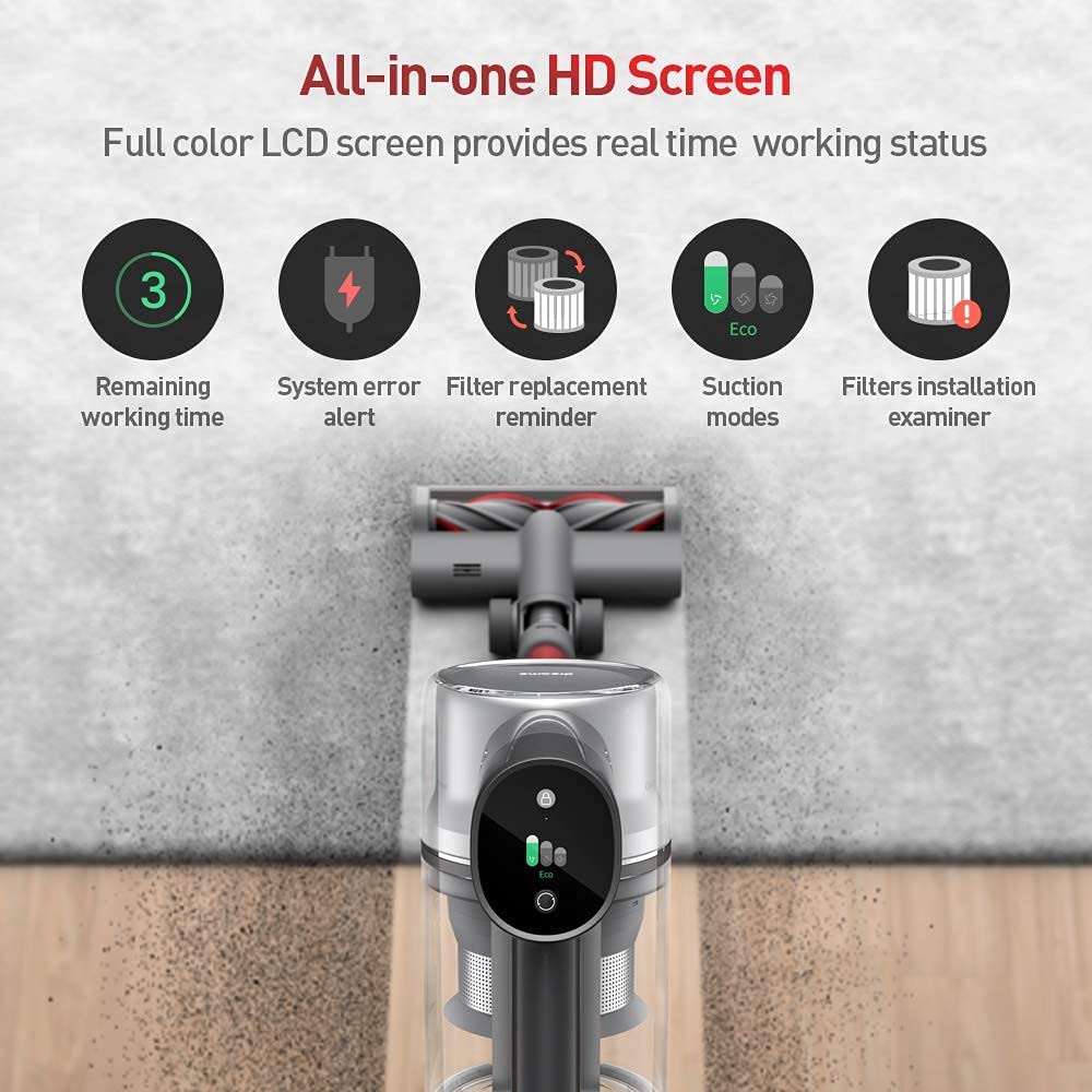 Dreame T20 Cordless Stick Vacuum Cleaner - Powerful 150AW Suction, 60min Runtime, Lightweight for Hardwood Floors & Carpets | Perfect for Pet Hair, Home Cleaning & Quick Pickup