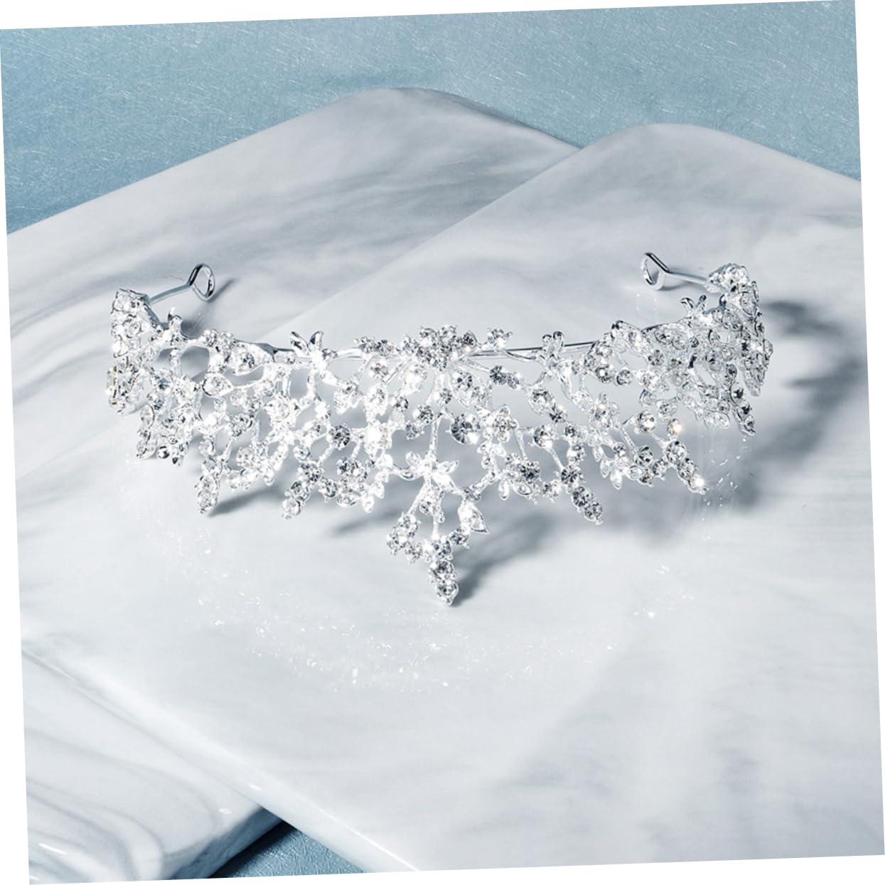 POPETPOP 3-Piece Rhinestone Headbands for Women - Crystal Crown Hair Accessories for Wedding, Birthday, Party & Princess Events - Elegant Hair Ties & Tiaras for Special Occasions