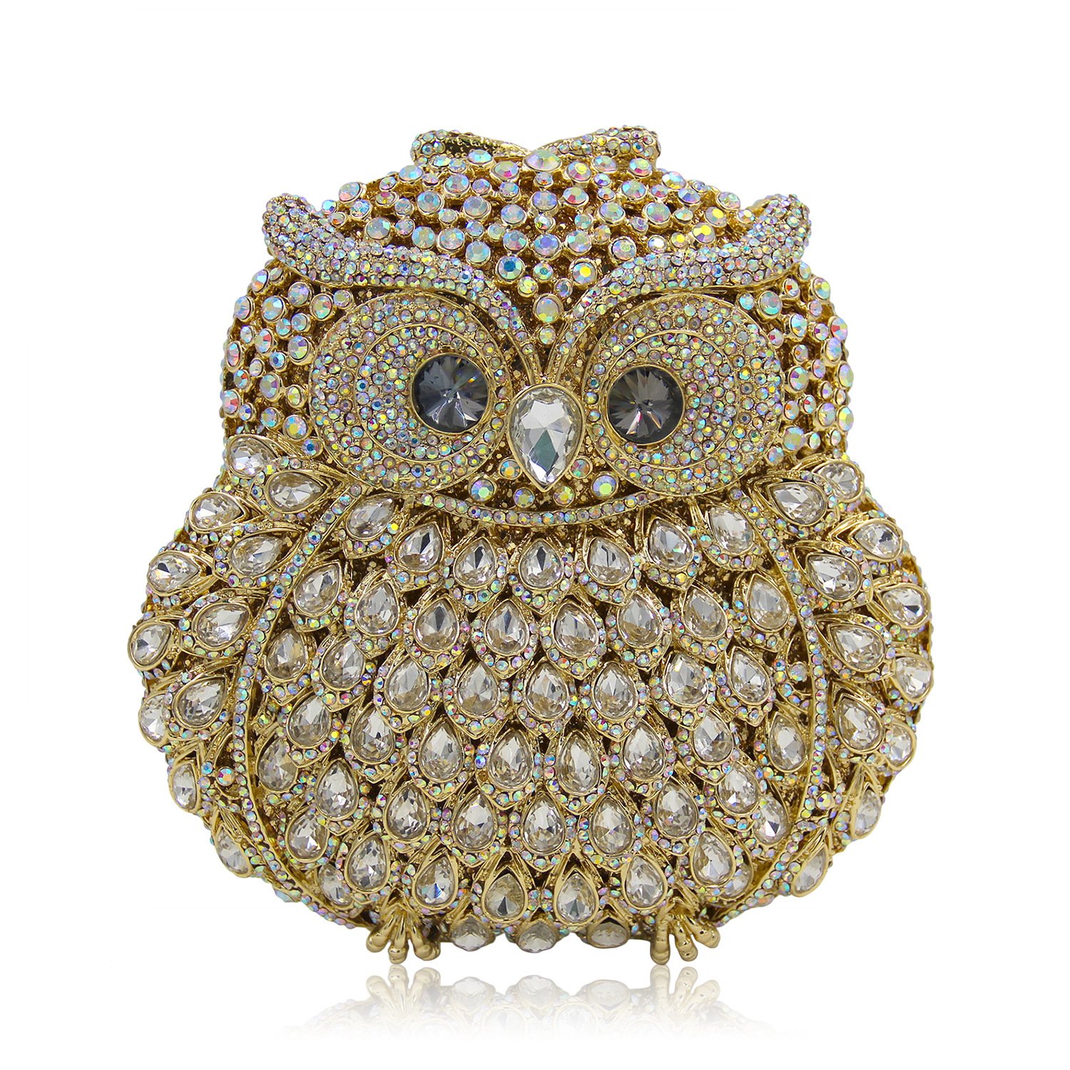 Elegant Owl Purse with Chain Clutch - Crystal Evening Handbag for Women | Perfect for Parties, Weddings & Special Occasions