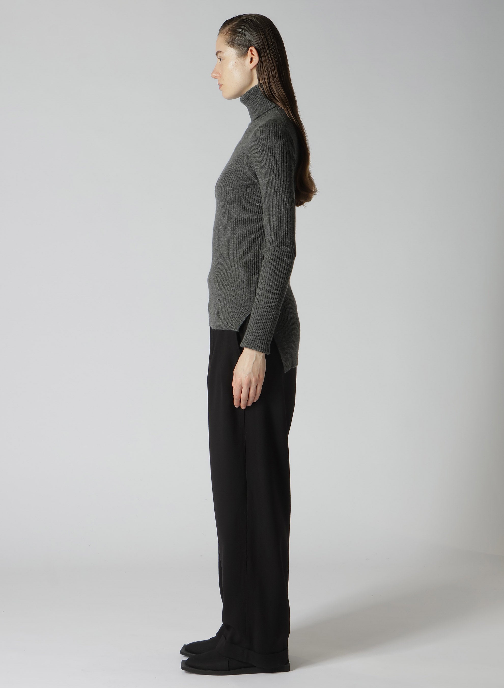 12G1P 2X2 Ribbed Turtle Neck Sweater for Women - Soft Knit Winter Pullover, Cozy Casual Tops - Perfect for Office Wear, Date Night & Holiday Outfits
