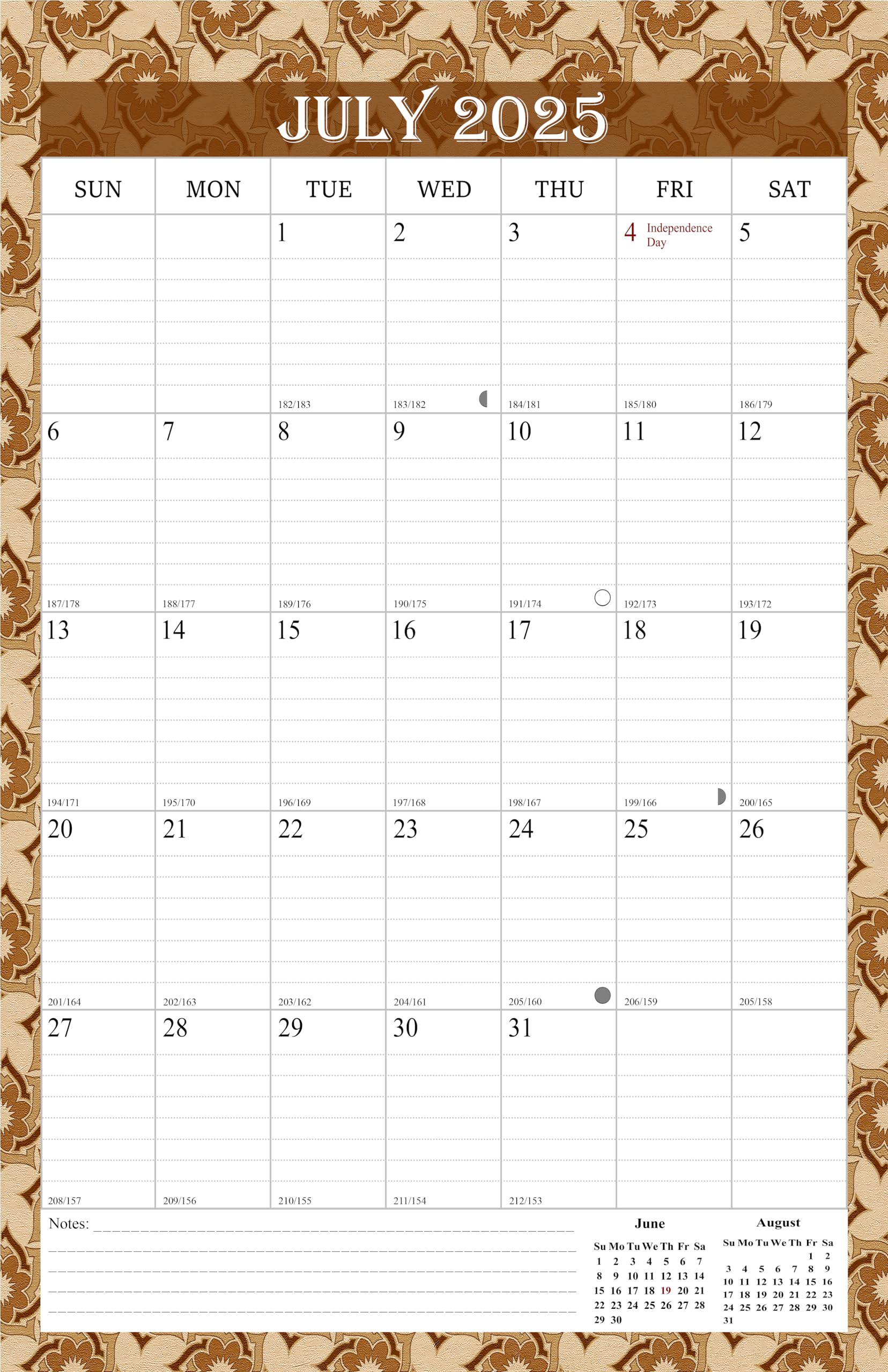 2025 Spiral-Bound Wall Calendar - 11