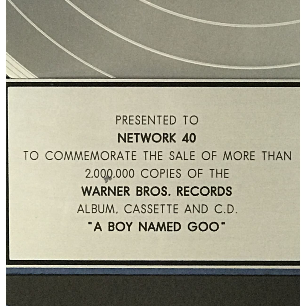 Goo Goo Dolls 'A Boy Named Goo' 2x Platinum Certified Album - Award-Winning Rock Music for Collectors & Fans | Perfect for Display in Music Rooms, Offices & Memorabilia Collections