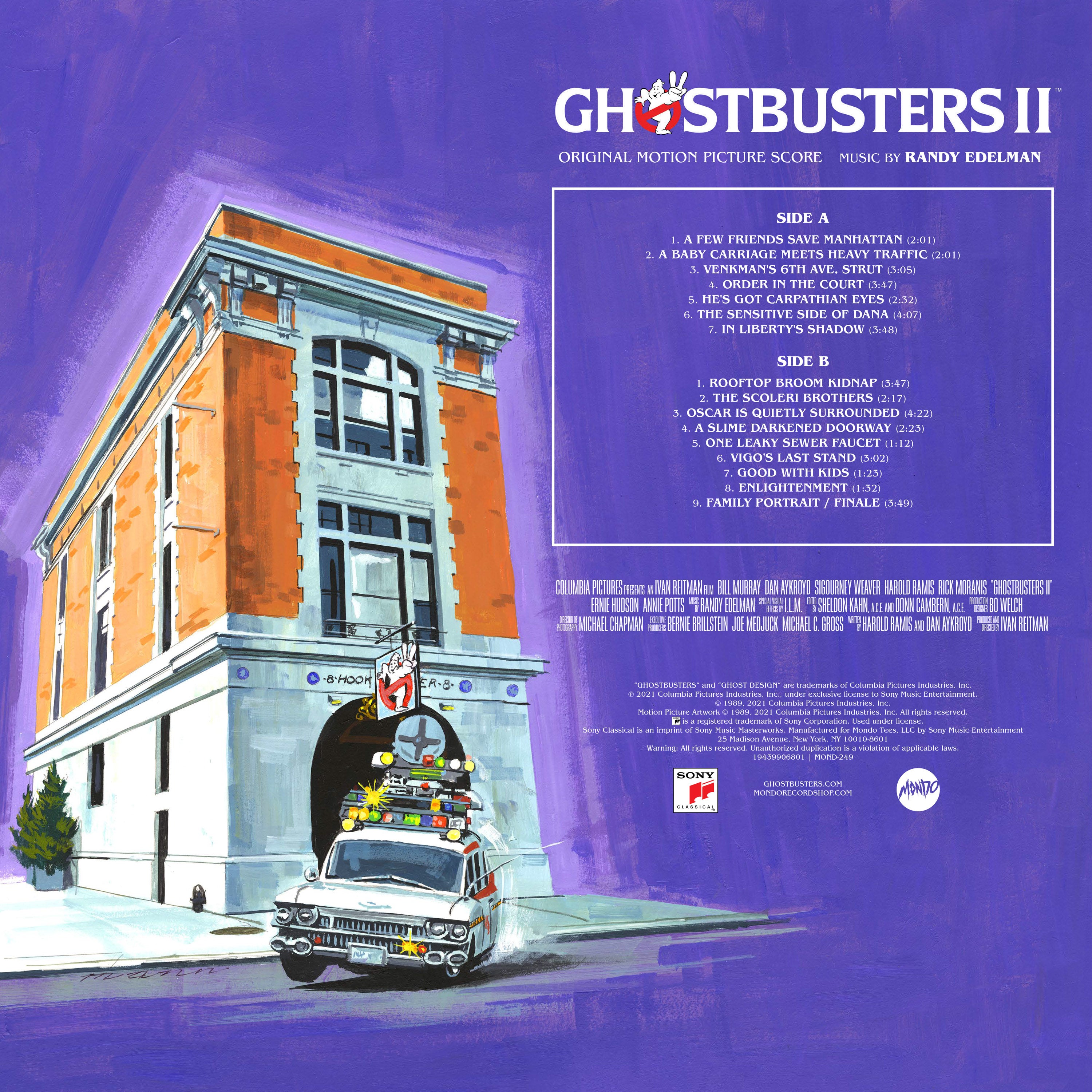 Ghostbusters 2 Original Motion Picture Score Vinyl LP - Perfect for Movie Collectors & 80s Soundtrack Enthusiasts