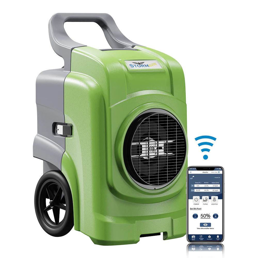 AlorAir Storm Elite 125 PPD Commercial Dehumidifier with Built-in Pump - Heavy Duty Moisture Control for Basements, Warehouses & Large Spaces