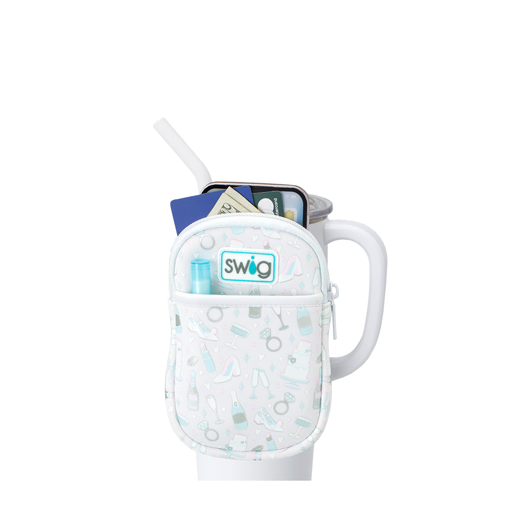 Bride to Be Mega Mug Pouch - Perfect Wedding Gift for Bridal Shower, Bachelorette Party & Honeymoon - Cute Travel Tumbler Holder for Coffee & Drinks