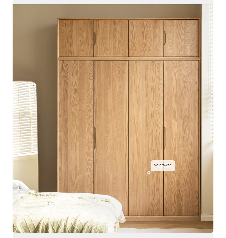 Solid Oak Wood Wardrobe - Spacious Storage for Bedroom, Closet & Home Organization | Durable & Stylish Furniture for Modern Living Spaces