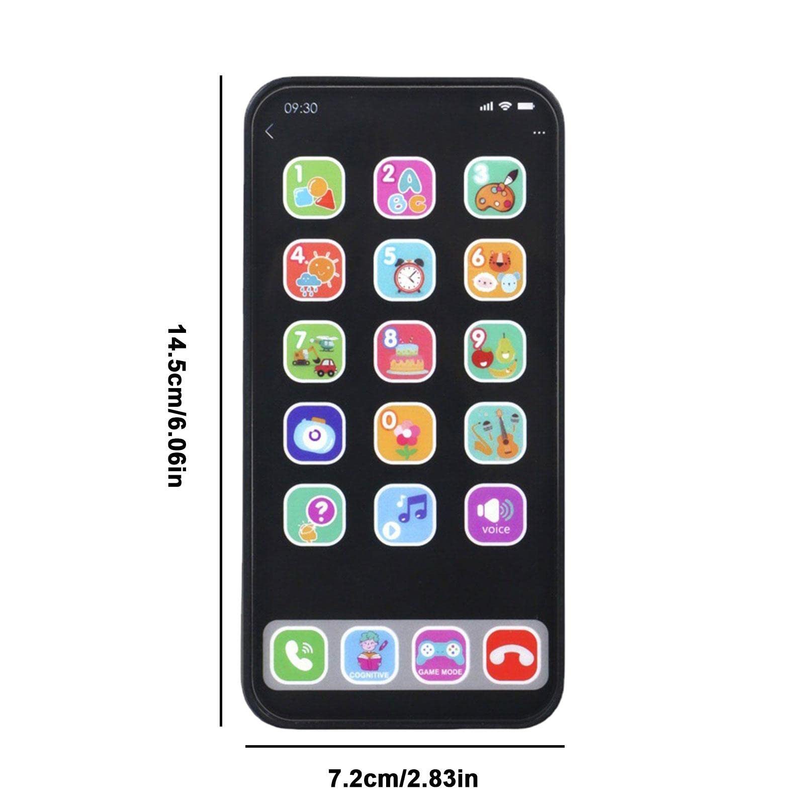Interactive Baby Phone Toy - Kids Learning Cell Phone with Music & LED Lights, First Simulation Mobile for Toddlers - Perfect for Early Education & Pretend Play