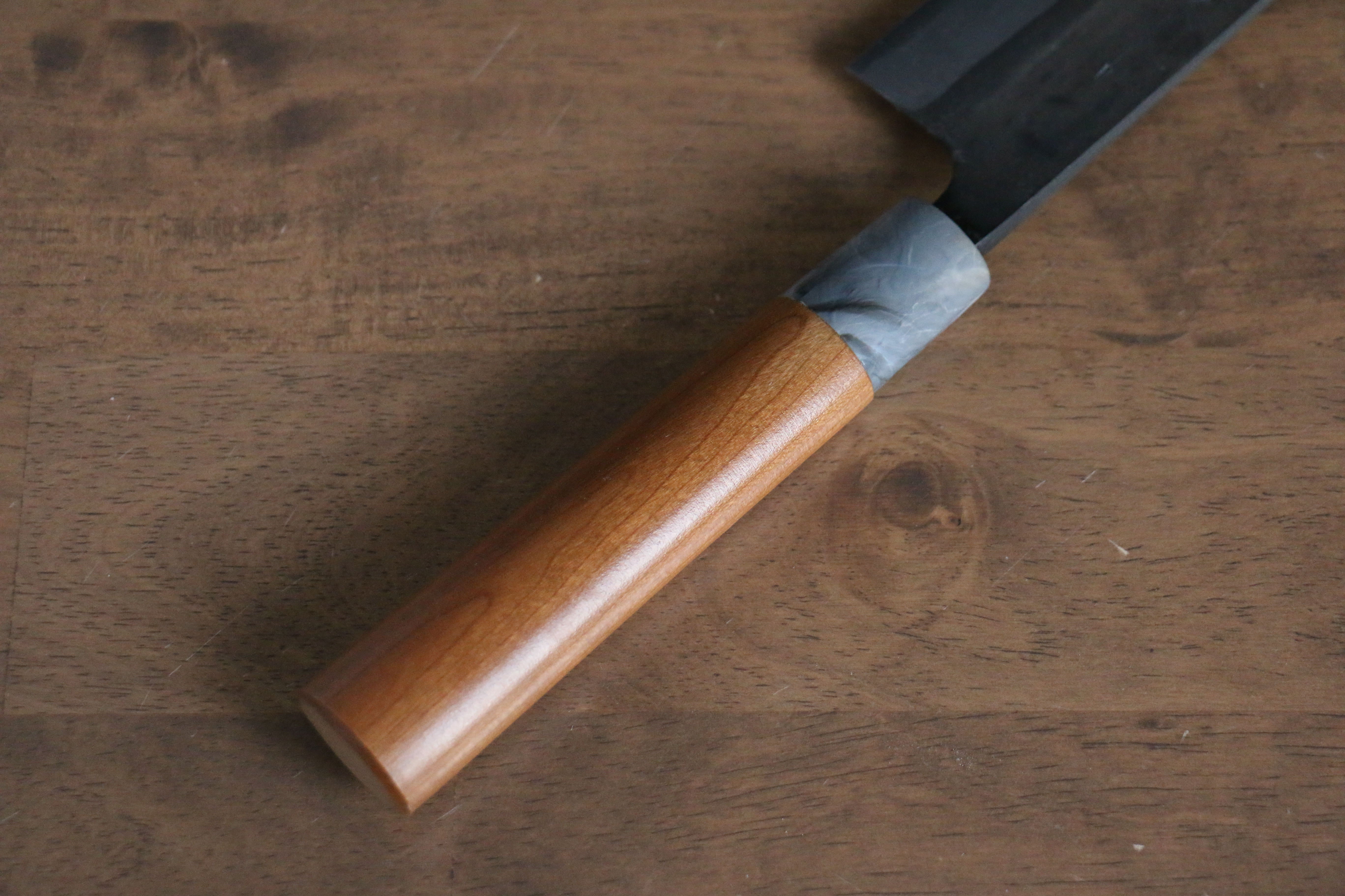Premium Nao Yamamoto White Steel No.2 Kurouchi Sujihiki 270mm Slicing Knife - Cherry Blossom Wood Handle - Japanese Chef Knife for Sushi, Meat & Delicate Cutting
