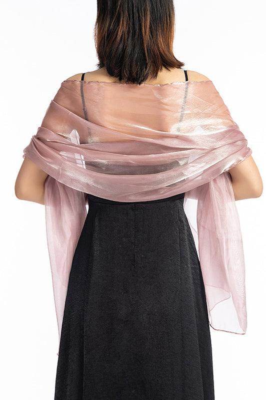 Elegant Polyester Tulle Shawl - CJ0105 - Lightweight Fashion Scarf for Weddings, Parties & Evening Events