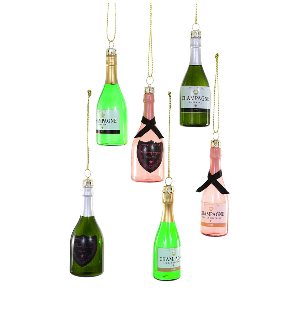 Elegant Champagne Ornament - Sparkling Glass Decor for Weddings, Parties & Celebrations - Perfect for Holiday Gifts & Home Decor
