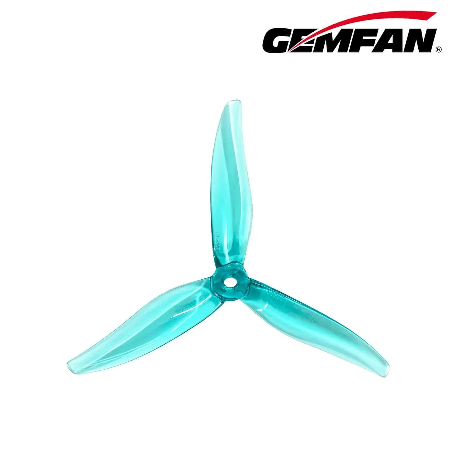 GEMFAN Hurricane Max 51377 5-Inch 3-Blade Propeller for FPV Racing Drones - 8 Pack - High Performance Carbon Fiber Props for Freestyle & Long Range Flying