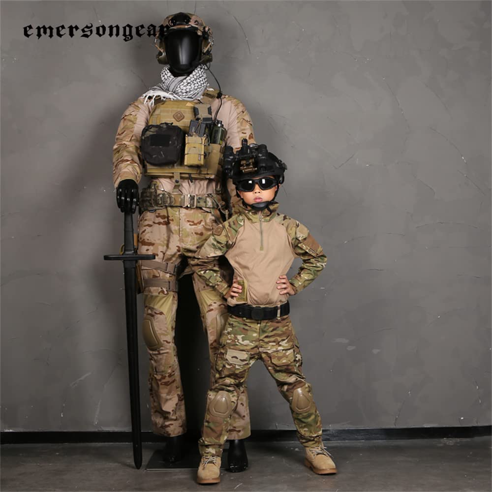 Emersongear G3 Kids Tactical Combat Suit - Durable Military Uniform for Boys & Girls - Perfect for Airsoft, Halloween Costume, Outdoor Adventure & Role Play