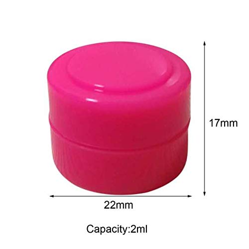 500pcs 2ml Silicone Storage Jars with Lids - 13 Vibrant Colors for DIY Crafts, Beads, Spices & Essential Oils - Perfect for Home Organization & Travel Containers