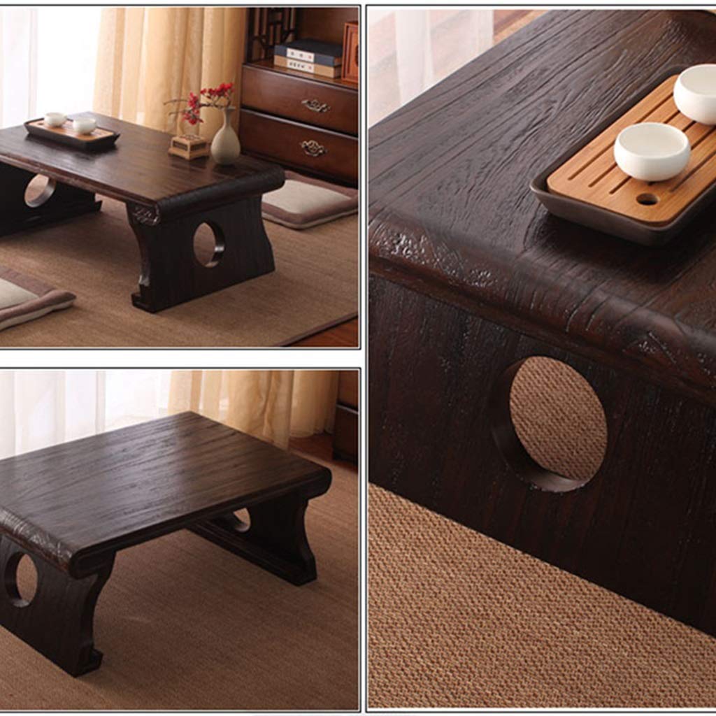 Modern Paulownia Wood End Table - Minimalist Coffee & Side Table, Low Tatami Platform for Balcony, Bay Window, and Living Room | Eco-Friendly, Lightweight, and Durable Home Decor