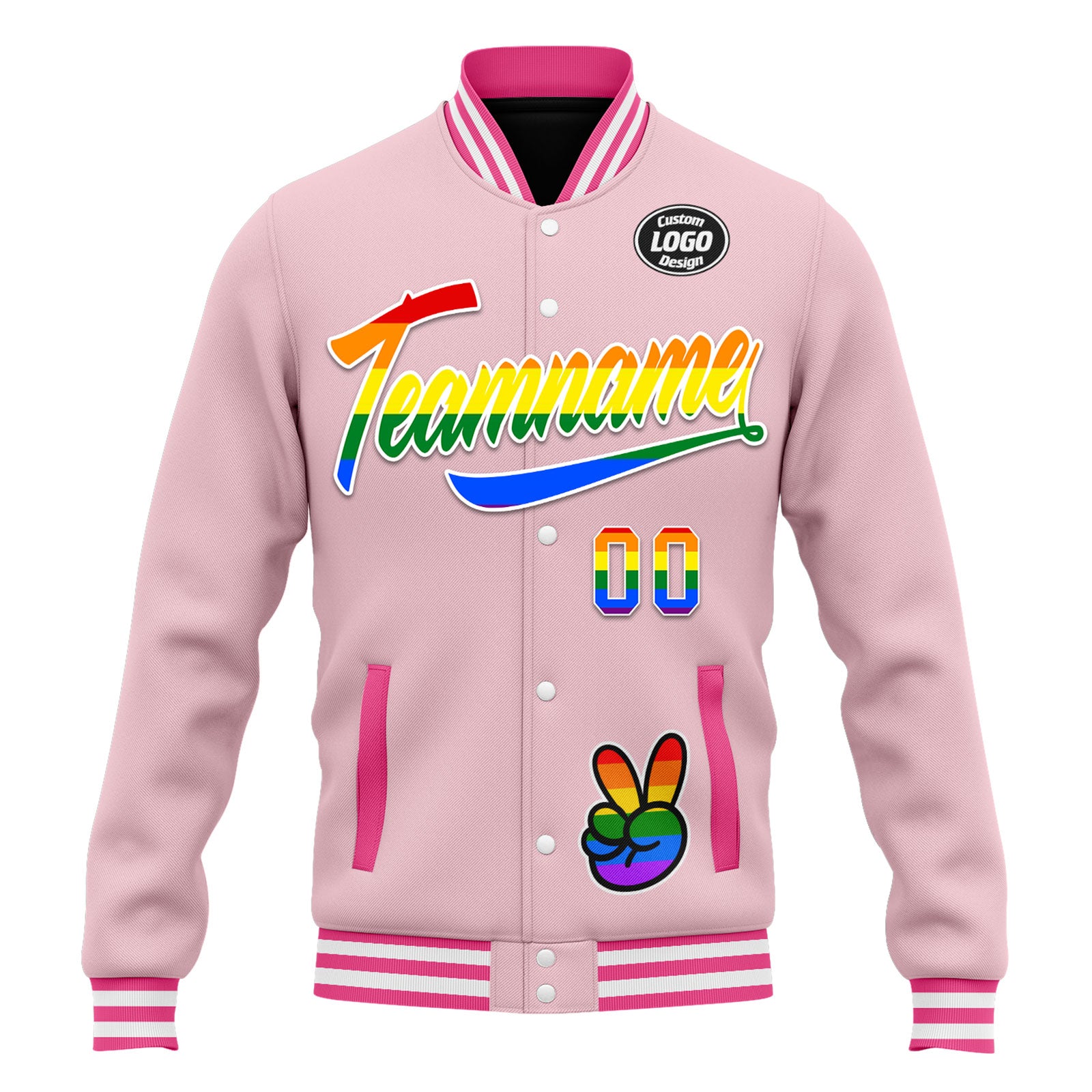 Custom Personalized Bomber Jacket with Full Snap Closure - Varsity Letterman Style Jacket FZ005 D025003 for Men & Women - Perfect for Sports, Casual Wear & Gifts