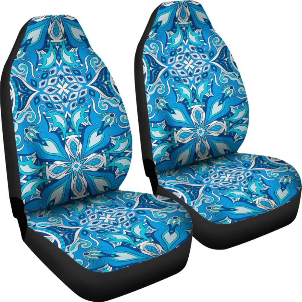 Blue Magical Mandala Car Seat Covers - Universal Fit for Cars, SUVs & Trucks - Premium Protection & Stylish Design - Perfect for Road Trips, Daily Commutes & Customizing Your Vehicle Interior