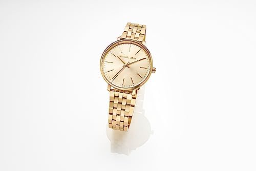 Michael Kors Pyper MK3898 Women's Watch - Gold-Tone Stainless Steel, Three-Hand Analog, Water Resistant | Perfect for Office, Date Night & Special Occasions