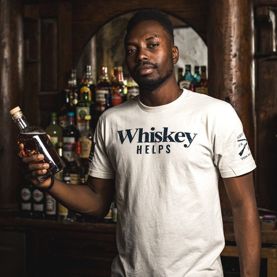 Whiskey Helps? Funny Whiskey Lover T-Shirt - Comfortable Cotton Tee for Men & Women - Perfect for Parties, Gifts & Casual Wear