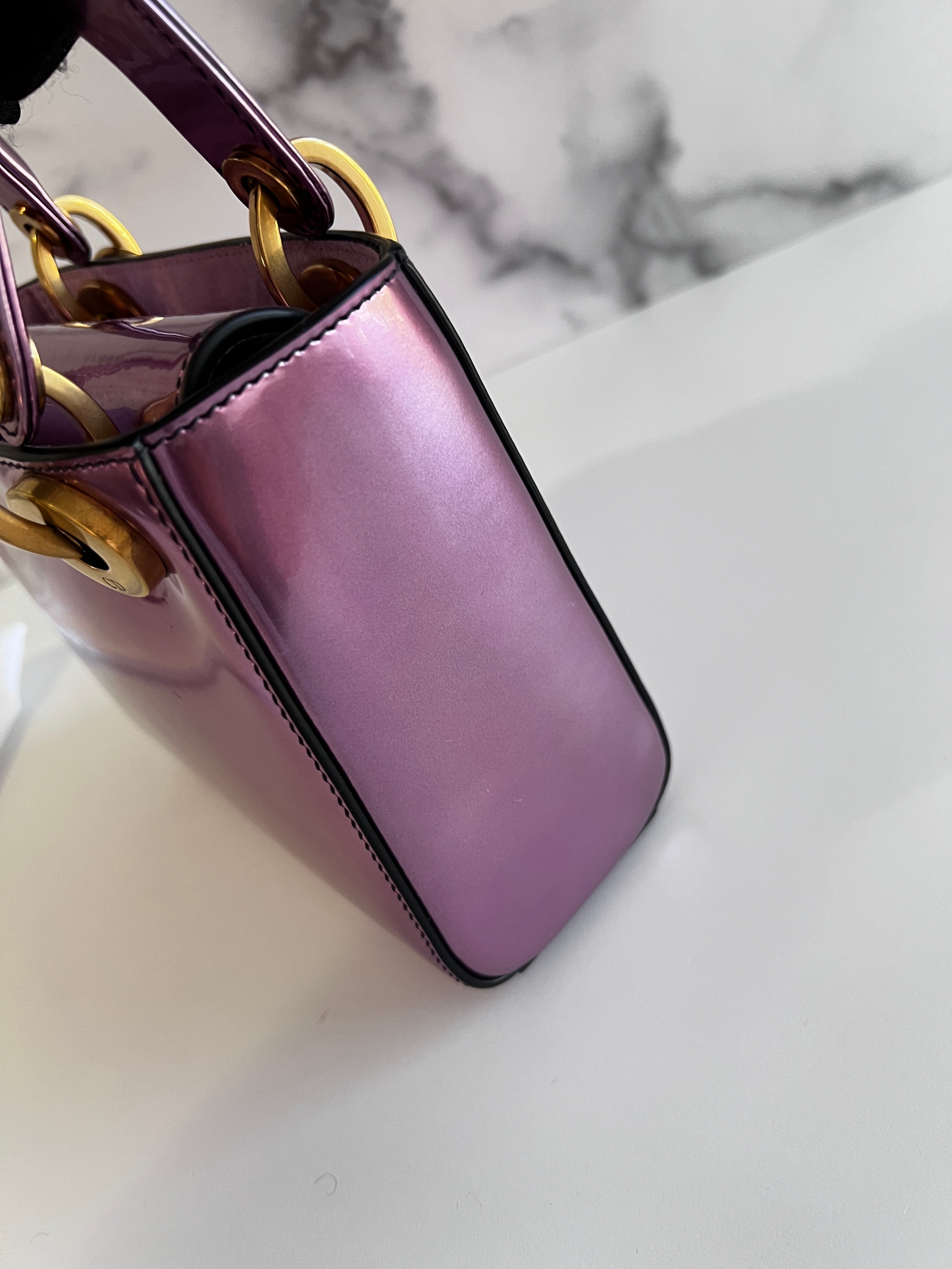 Dior Mini Metallic Lady Dior Bag - Luxury Crossbody Purse for Women | Perfect for Evening Parties, Weddings & Special Occasions