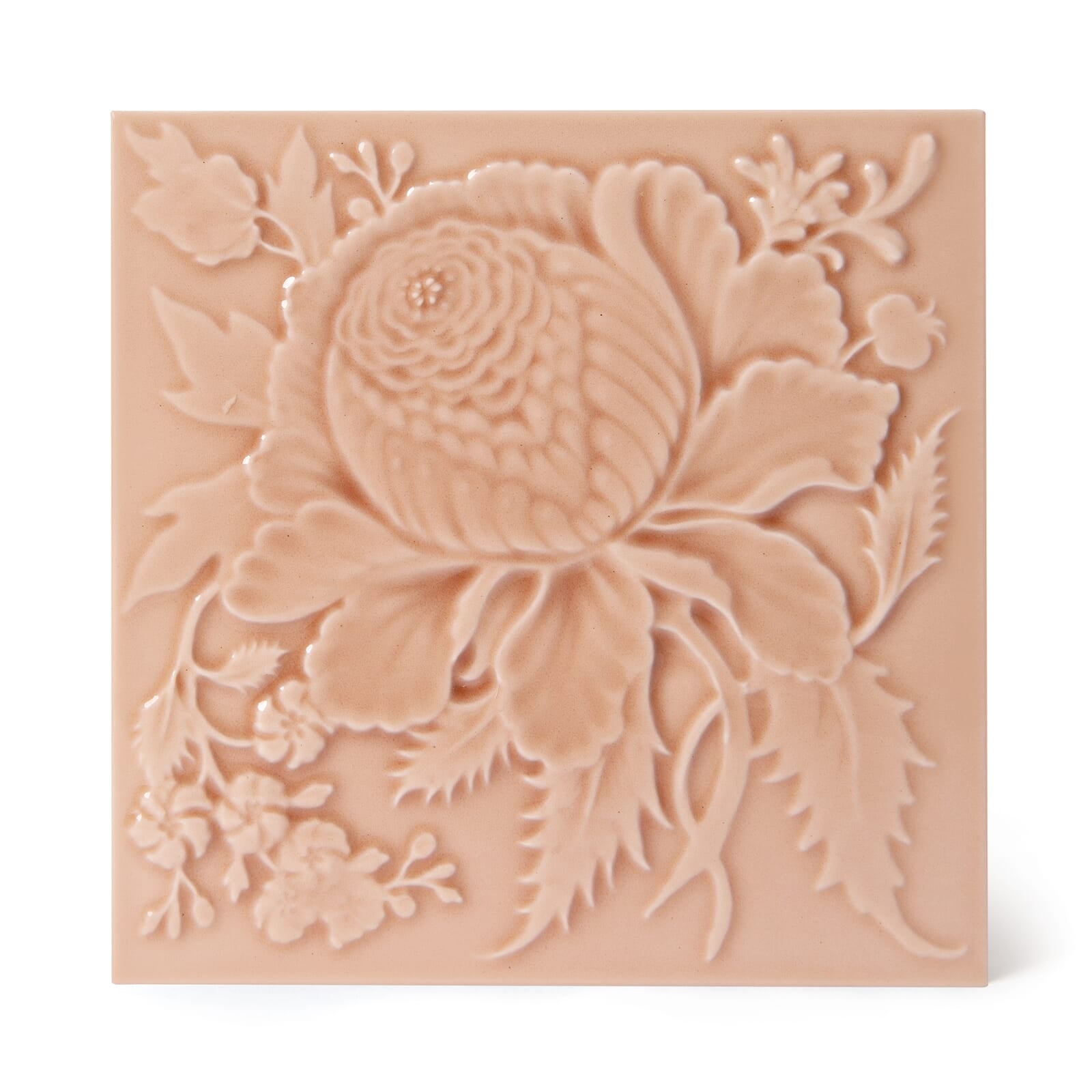 ARTEMIS ROSE Relief Tiles Sample in Blush - Decorative Wall Tiles for Bathroom, Kitchen Backsplash & Home Decor