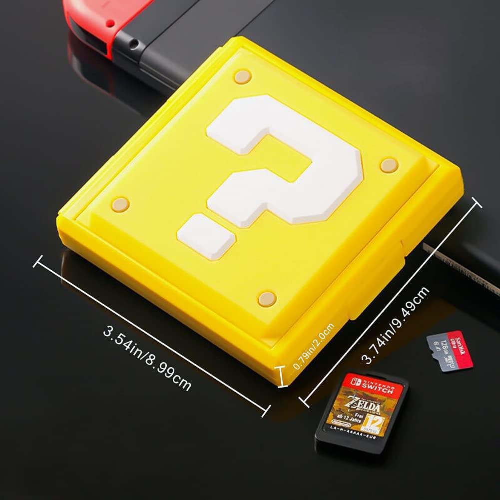 Nintendo Switch Game Card Case - Portable Thin Hard Shell Protective Storage Box with 12 Slots for Switch Lite/NS/NX | Shockproof Cartridge Holder for Travel & Gaming Storage