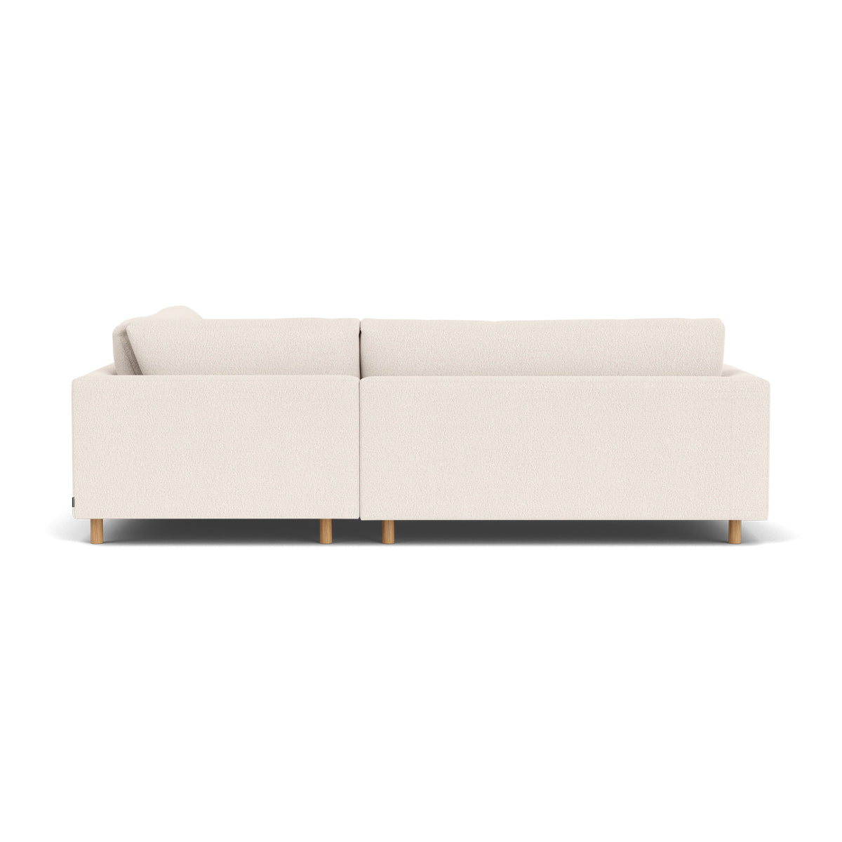 Douglas Boucle Right Corner Sofa - Modern L-Shaped Sectional Couch for Living Room, Lounge & Small Spaces - Soft Upholstered Fabric, Comfortable Seating for Home & Office