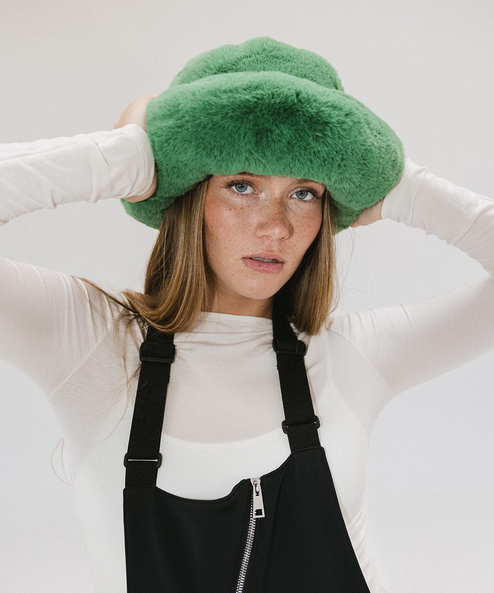 Parker Faux Fur Bucket Hat for Women - Winter Warm Fashion Beanie with Ear Flaps - Perfect for Outdoor Activities, Skiing & Snowboarding