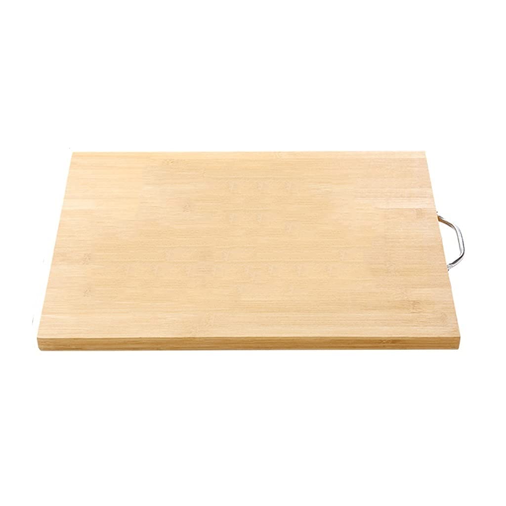Premium Organic Bamboo Cutting Board with Handles - Smooth, Flat Wooden Chopping Board for Vegetables, Meat, and Cheese - Durable Kitchen Essential for Food Prep, Serving, and Entertaining (Color Options: F, A)