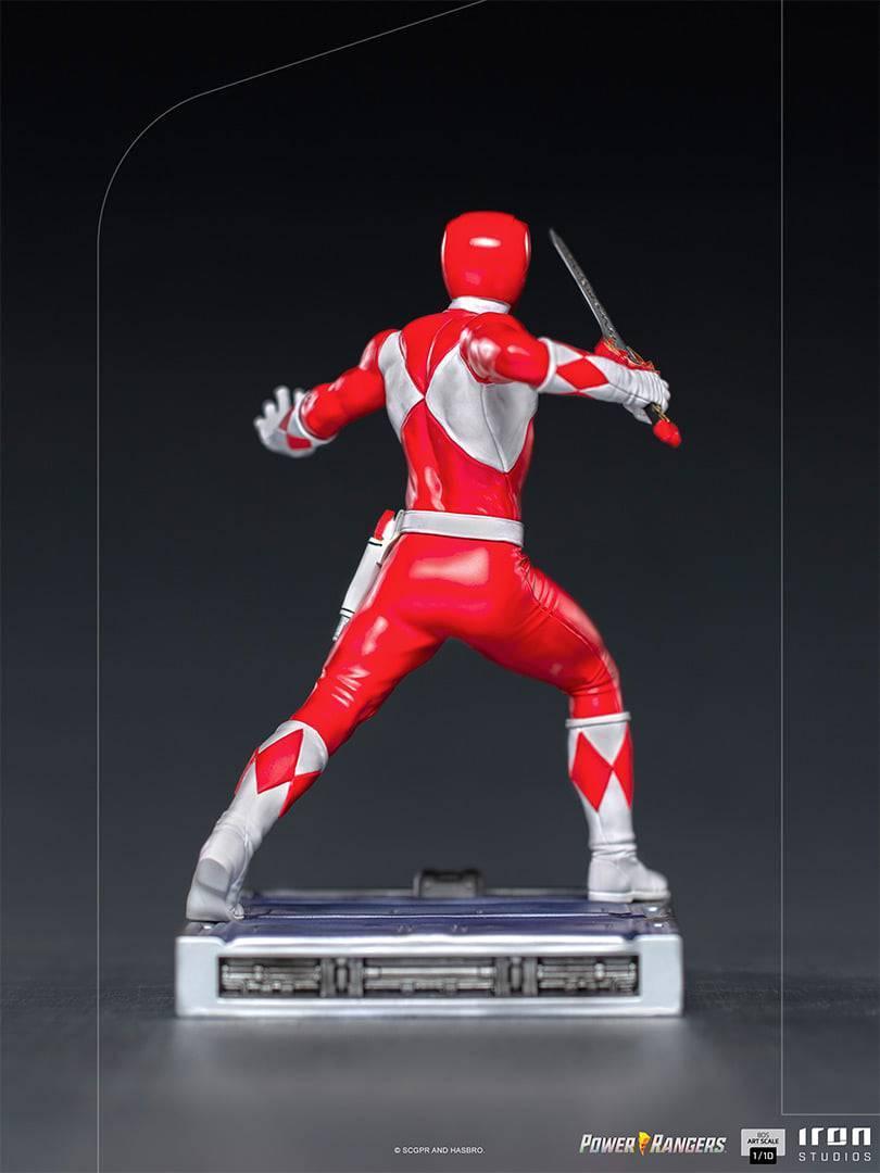 Iron Studios Power Rangers Red Ranger BDS Art Scale 1/10 Statue - Collectible Action Figure for Display & Home Decor