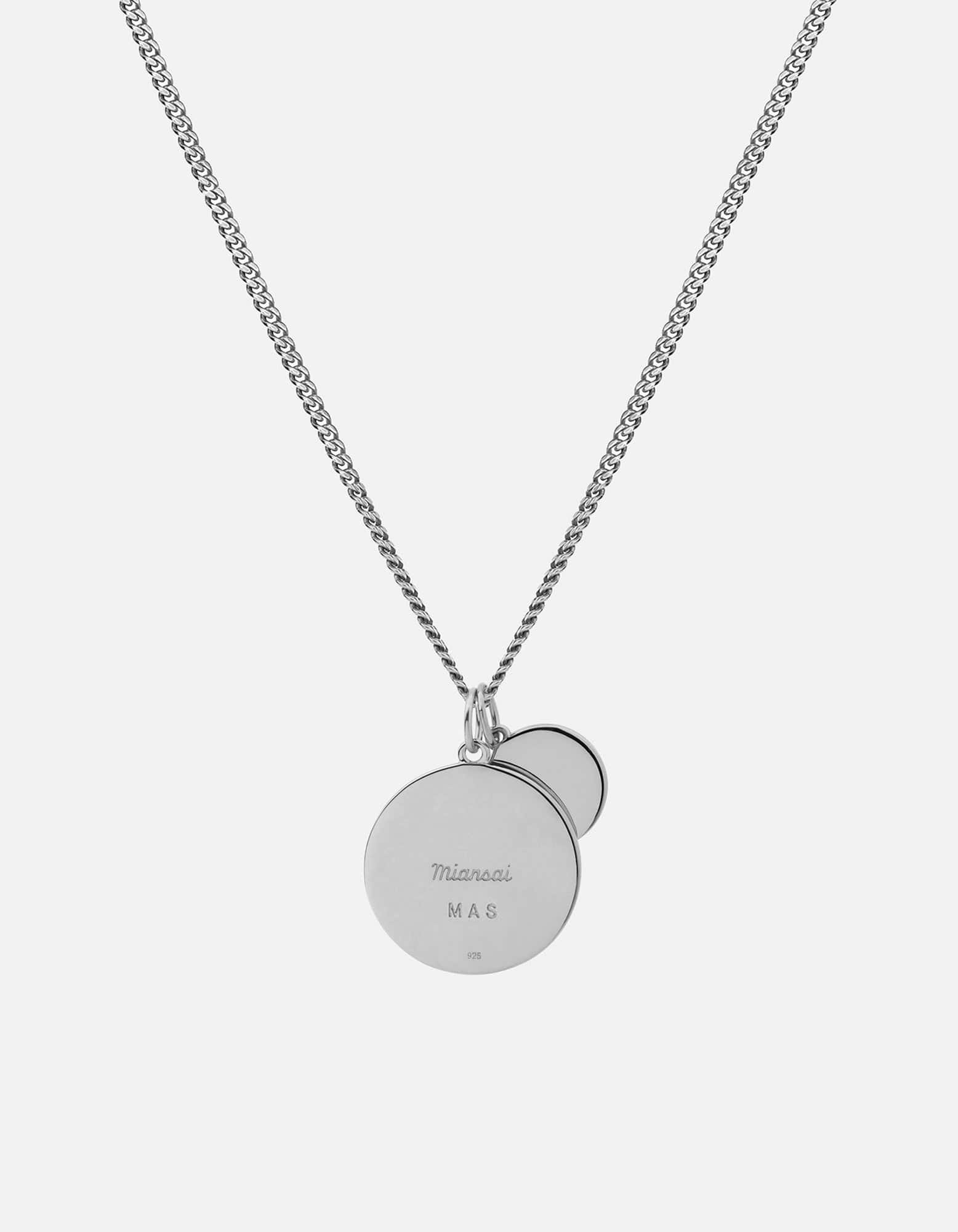 Saint Christopher Surf Necklace - Sterling Silver & Black Pendant for Men & Women - Perfect for Beach, Surfing & Travel Protection Jewelry