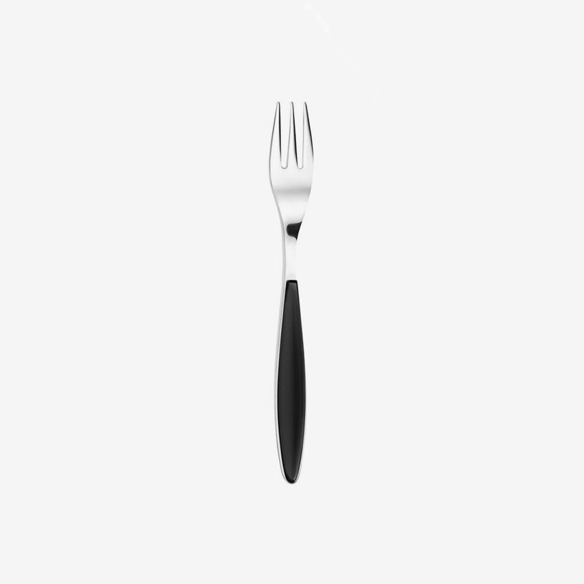 Guzzini Feeling Dessert Fork - Elegant Stainless Steel Cake Fork for Desserts, Pastries, and Fine Dining - Perfect for Parties, Weddings, and Home Entertaining