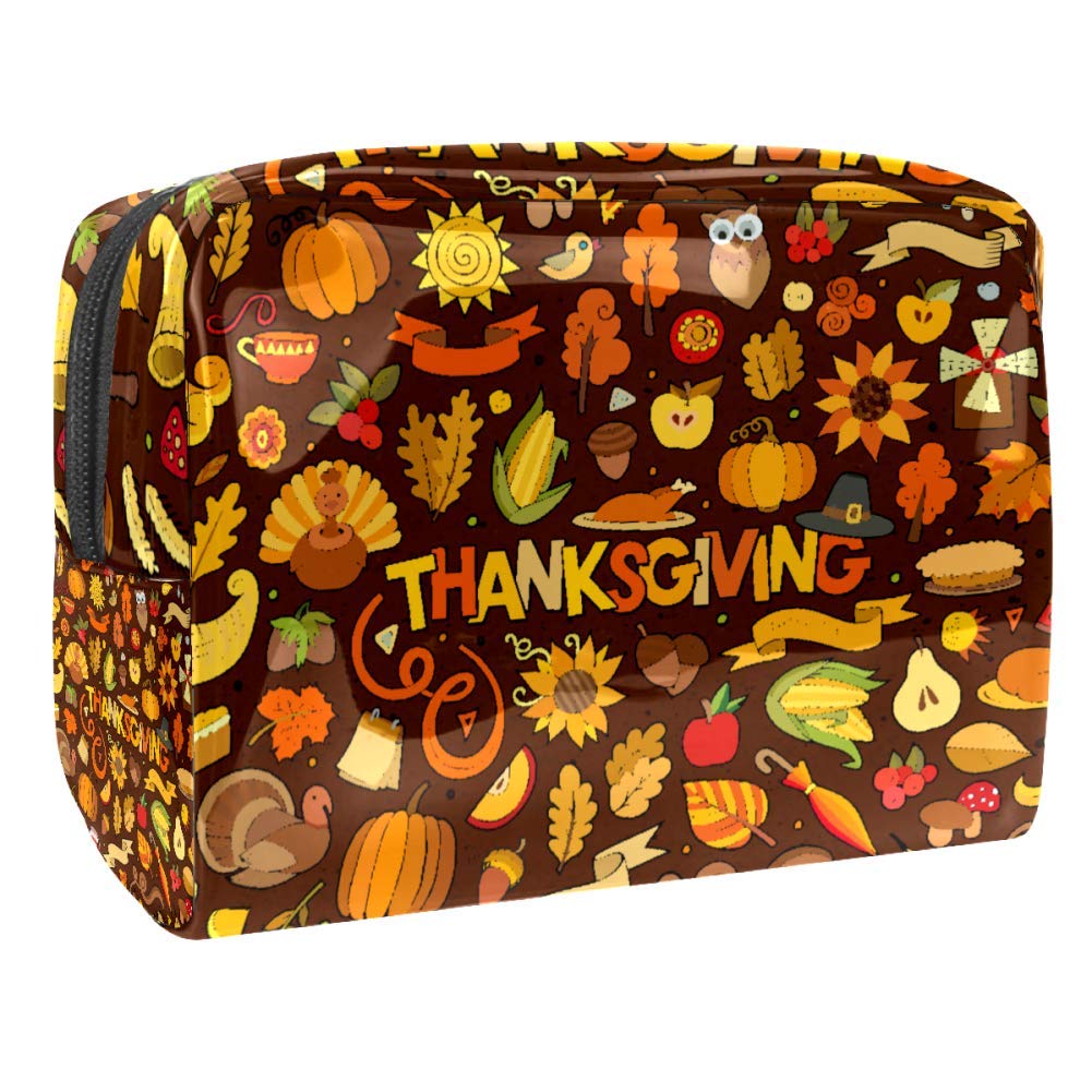 Portable Makeup Bag with Zipper - Travel Toiletry Organizer for Women, Waterproof Cosmetic Pouch for Makeup Brushes & Skincare - Perfect for Travel, Gym & Daily Use