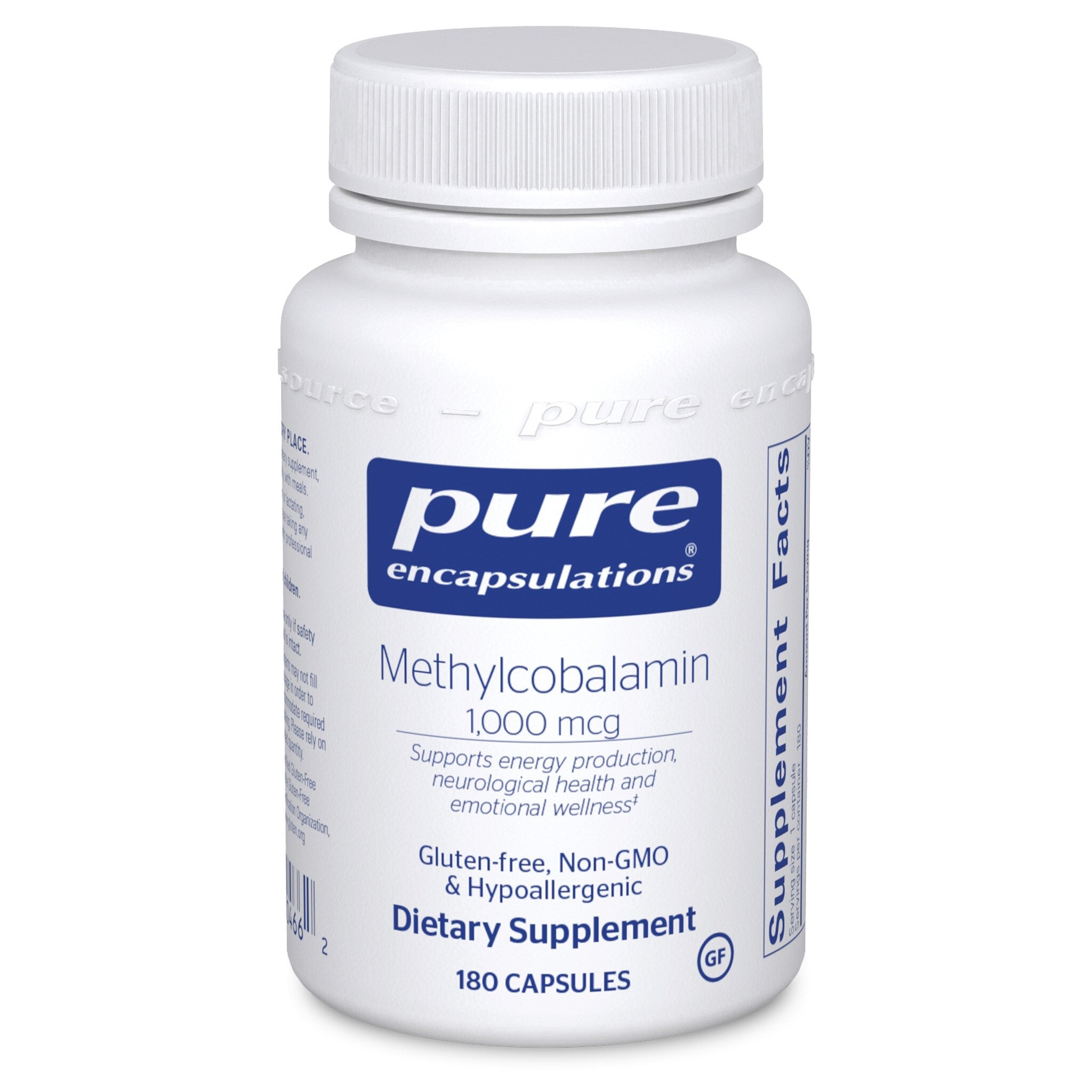 Pure Encapsulations Methylcobalamin 1,000 mcg Vitamin B12 Supplement - Supports Energy, Nerve & Brain Health - Ideal for Vegan & Vegetarian Diets