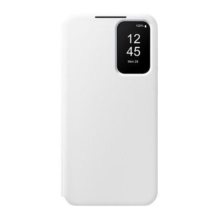 Samsung Galaxy A35 5G Smart View Wallet Case - White (EF-ZA356CWEGWW) | Protective Cover with Card Slots & Clear View Window | Perfect for Work, Travel & Daily Use