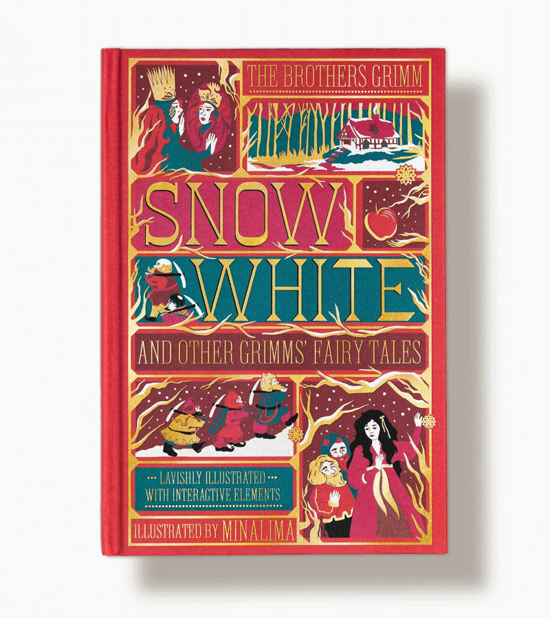 Snow White and Other Grimms' Fairy Tales by MinaLima - Classic Illustrated Children's Books for Bedtime Reading & Gift Giving